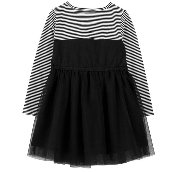 Baby Girls Halloween Black Cat Tutu Dress Size 12 mo 18 mo 24 months Stripes NWT - Picture 2 of 3